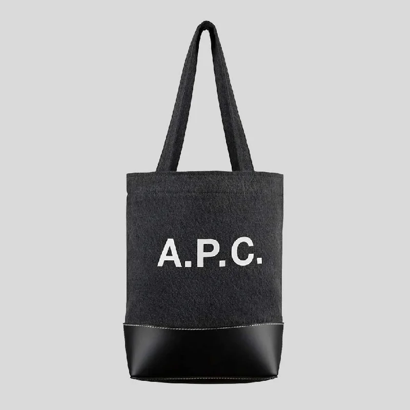 A.P.C. Axel Small Unisex Tote Bag Black COGZEM61568LZZ