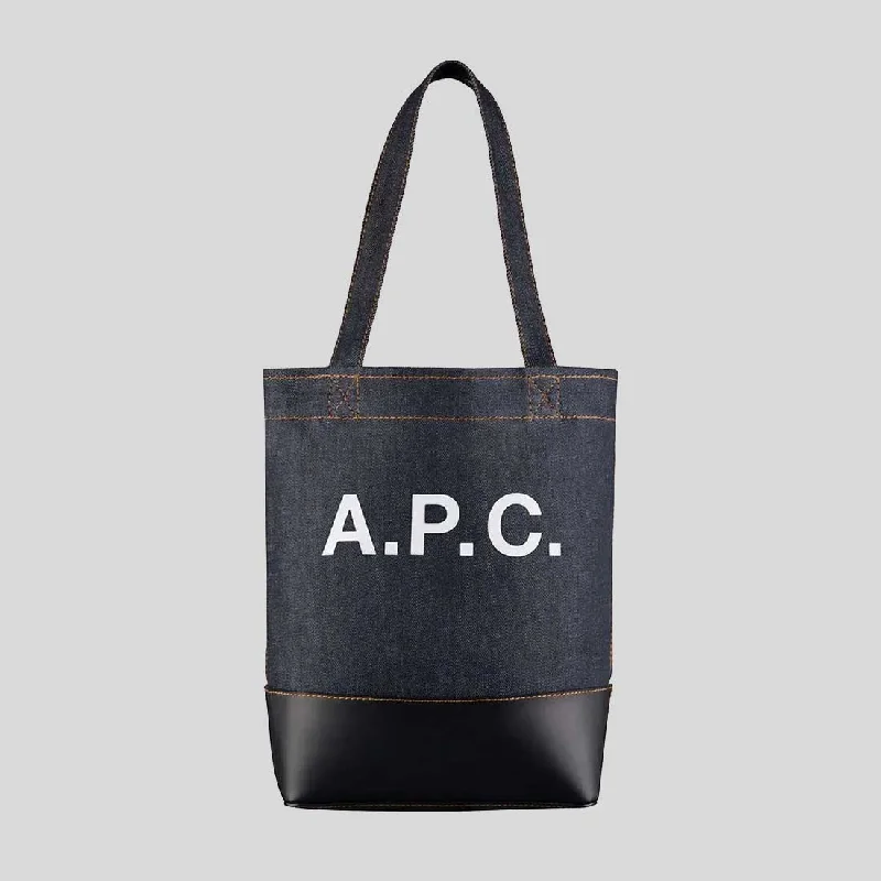 A.P.C. Axel Small Unisex Tote Bag Navy CODDPM61568IAK