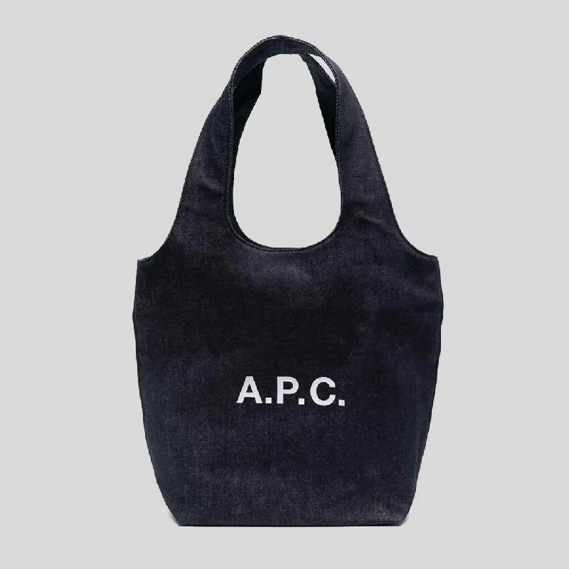 A.P.C. Ninon Small Unisex Tote Bag Indigo COCSXM61861IAI