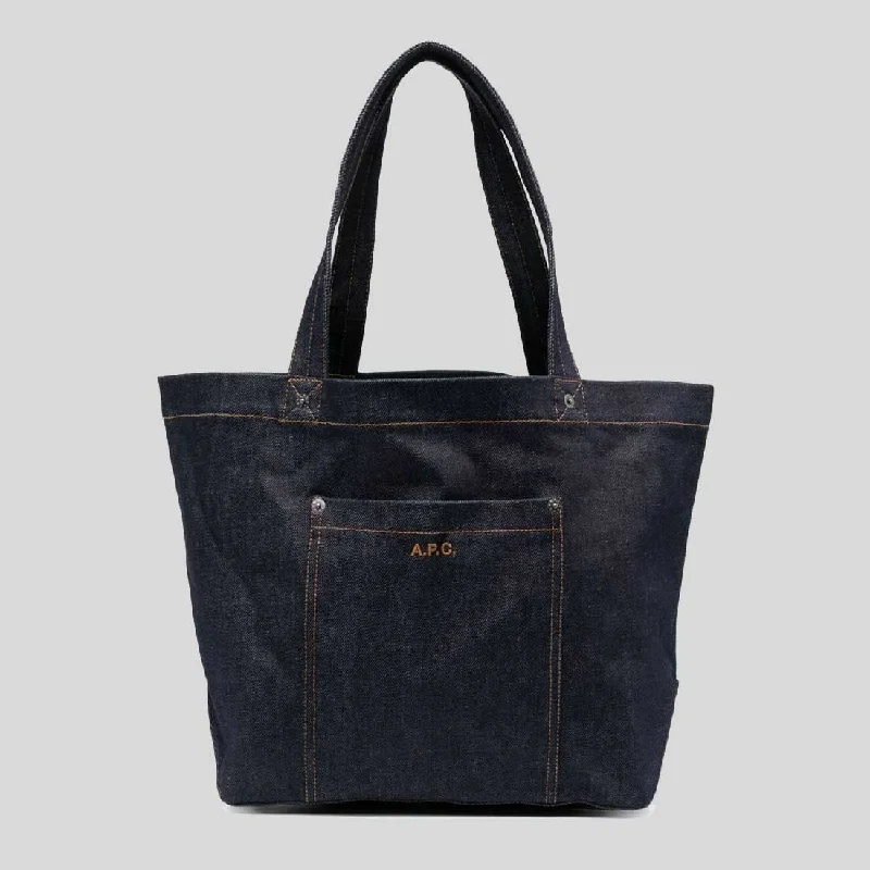 A.P.C. Thais Unisex Tote Bag Indigo COCSXM61832IAI