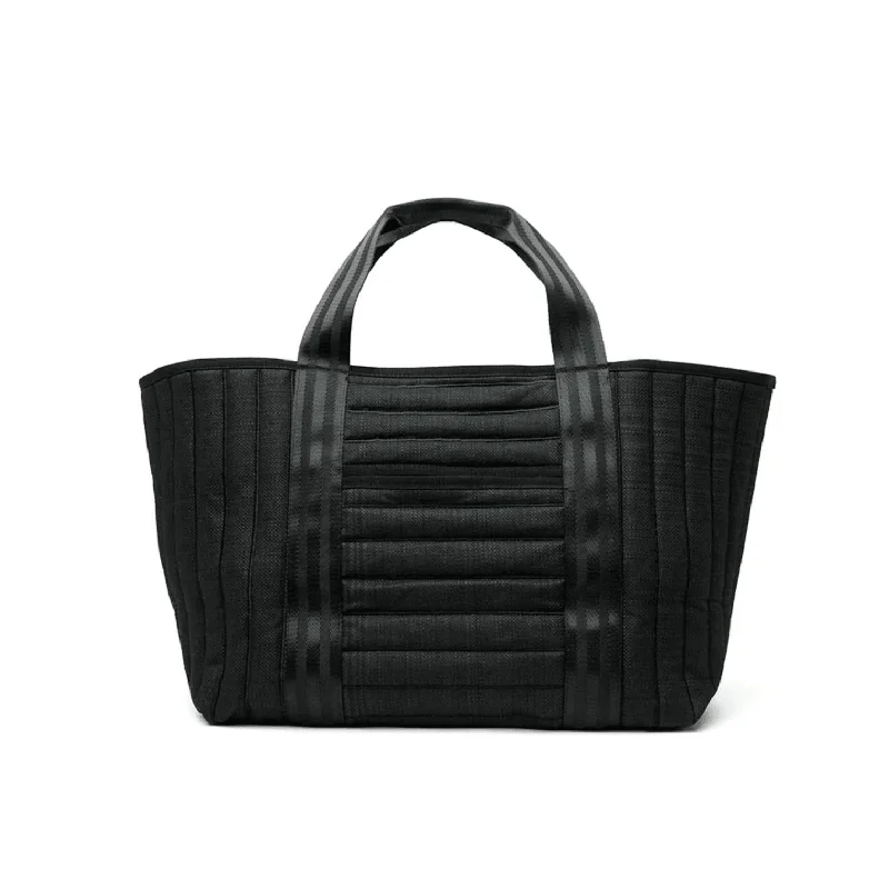 Boardwalk Biggie Bag In Deep Water Black Linen