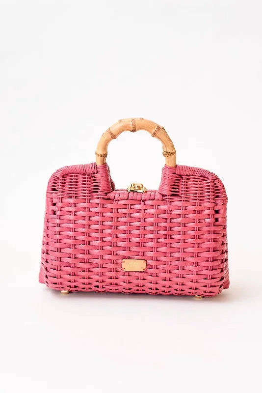 Buzzy Basket Bag In Pink