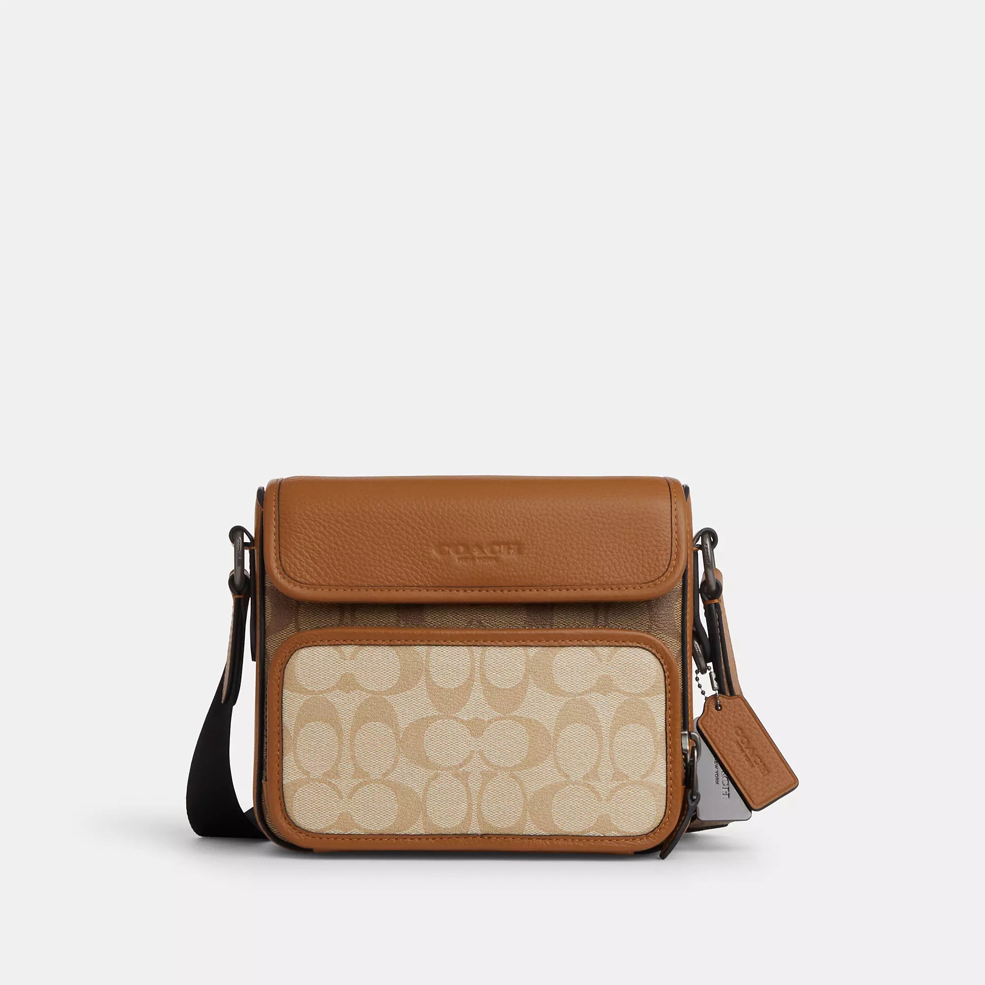 Coach Outlet Sullivan Flap Crossbody Bag In Colorblock Signature Canvas