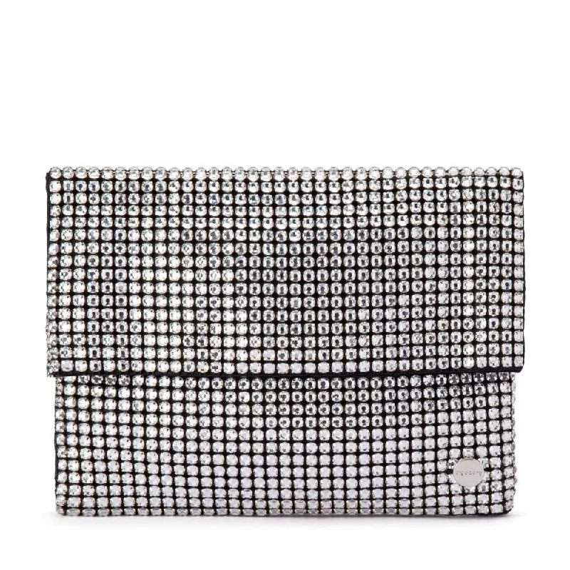 DIANNA Black Crystal Clutch