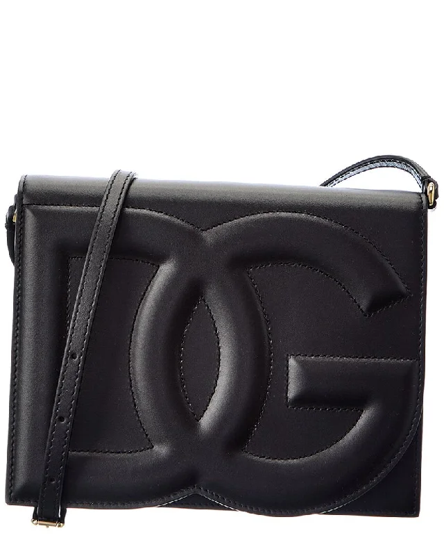 Dolce & Gabbana Logo Leather Shoulder Bag