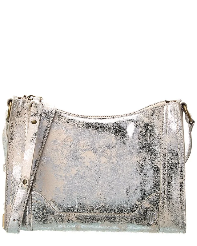 Frye Melissa Metallic Zip Leather Crossbody