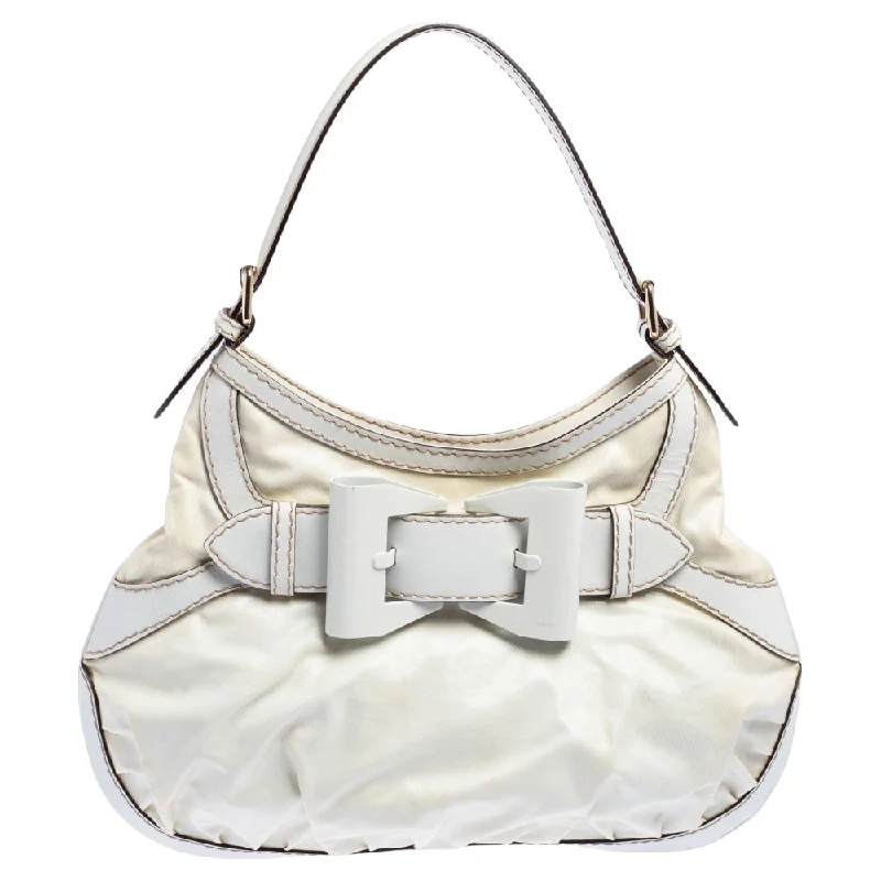 GucciCoated Canvas And Leather Medium Queen Hobo