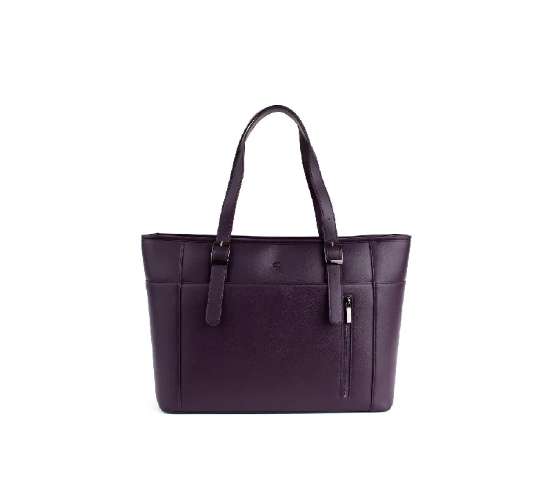 Gunas New York Miley Purple Vegan Leather Laptop Bag