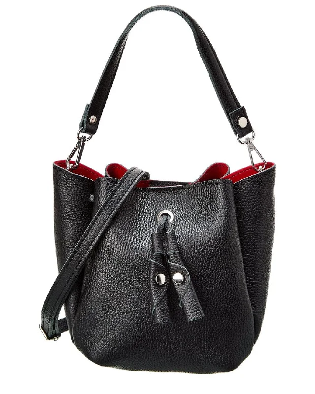 Italian Leather Bucket Bag