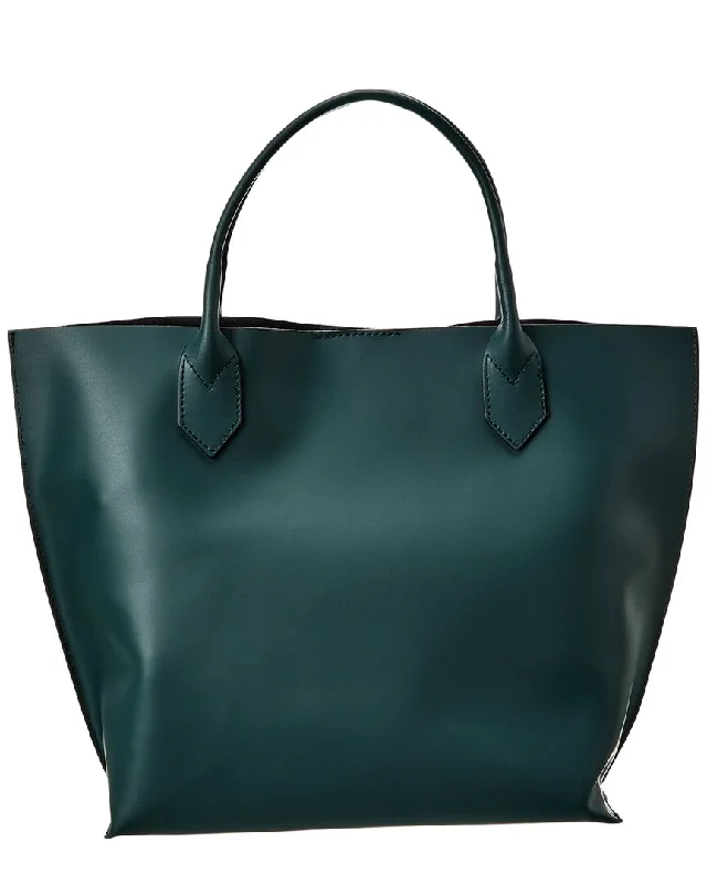 Italian Leather Top Handle Tote