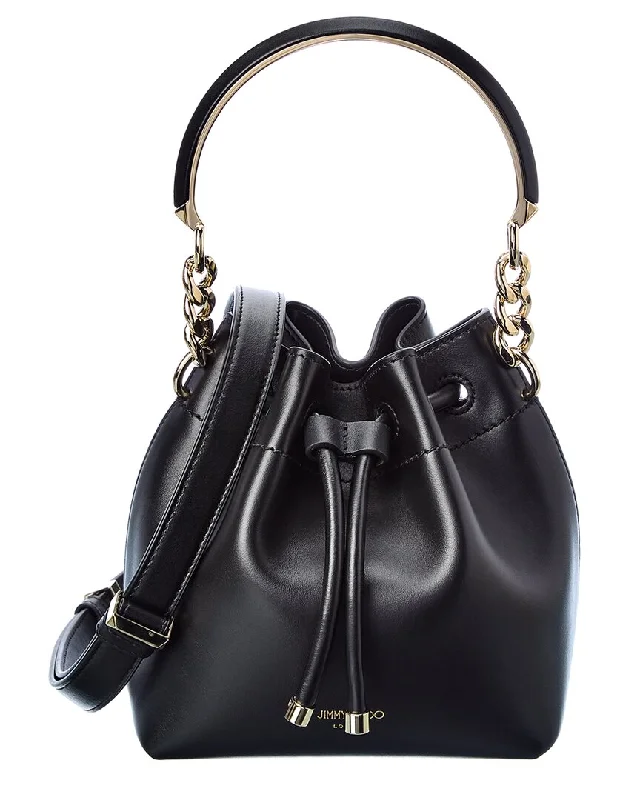 Jimmy Choo Bon Bon Small Leather Bucket Bag