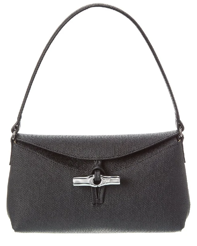 Longchamp Roseau Small Leather Hobo Bag