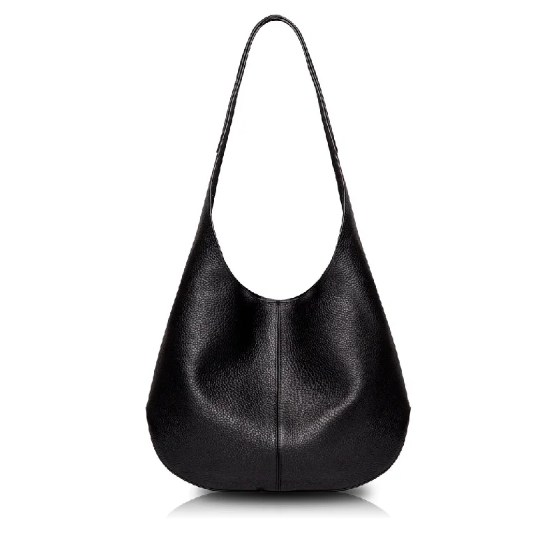 Luna Hobo Bag - Dark Black