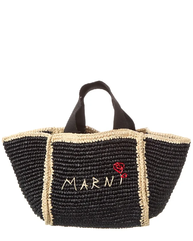 Marni Macrame Sillo Small Shopper Tote