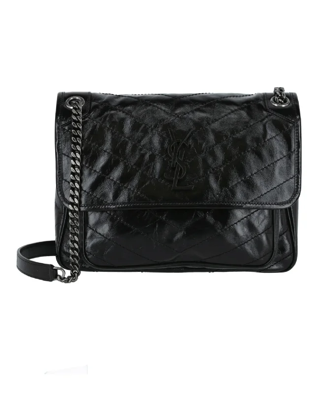 Medium Niki Leather Shoulder Bag