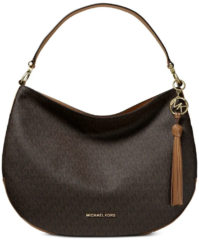 Michael Kors Brooke MK Signature VC Zi Shoulder Hobo Bag