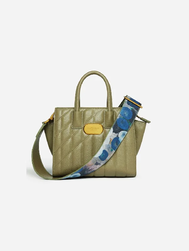 Mini Demi Vegan Leather Tote Bag | Green