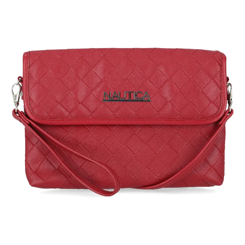 Nautica Womens Mini Wristlet Crossbody Bag