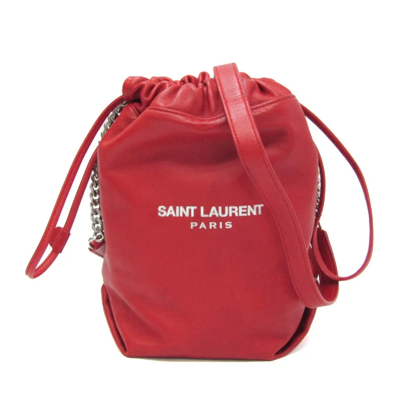 Saint Laurent Teddy  Leather Shoulder Bag (Pre-Owned)