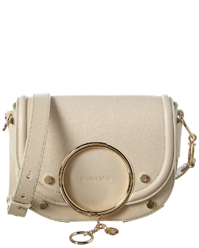 See by Chloé Mara Leather Shoulder Bag, White