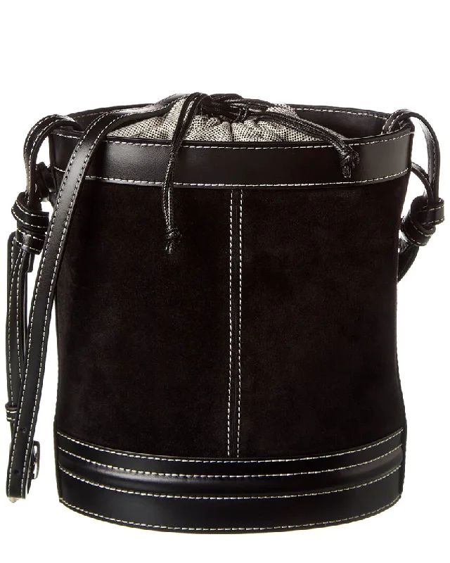 STAUD Anita Suede & Leather Bucket Bag