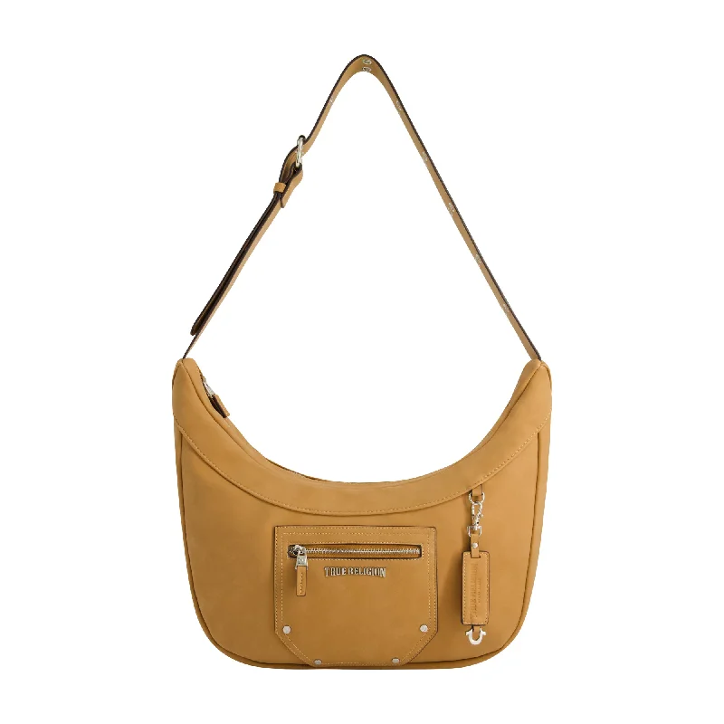 SUEDE PU ZIP TOP HOBO