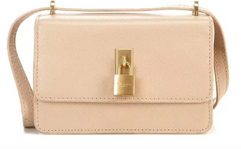 Ted Baker London SSLOANE-Mini Shoulder Padlock Bag, Taupe