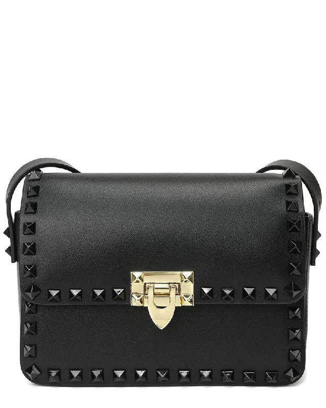 Tiffany & Fred Studded Leather Foldover Shoulder Bag