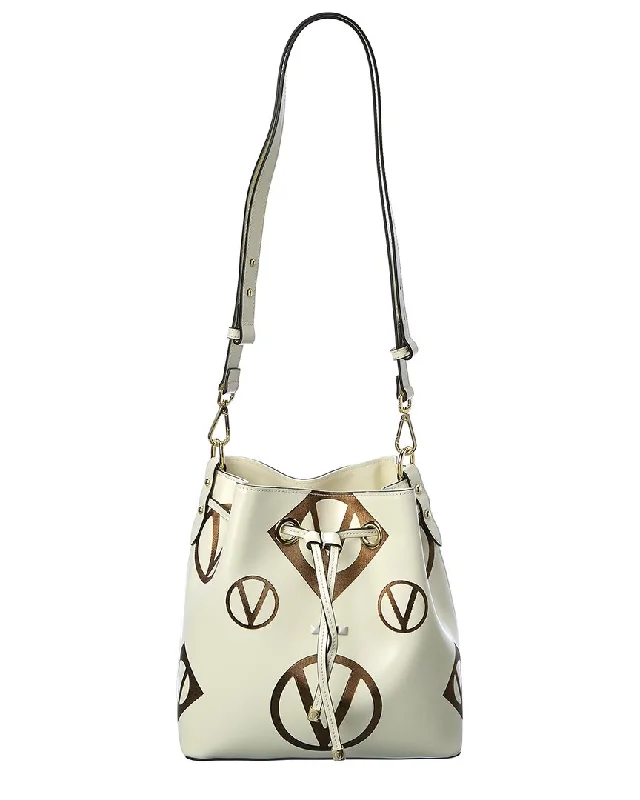 Valentino by Mario Valentino Karl Magnus Leather Bucket Bag