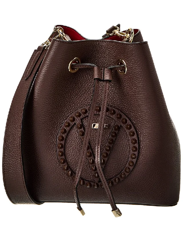 Valentino by Mario Valentino Karl Rock Leather Bucket Bag