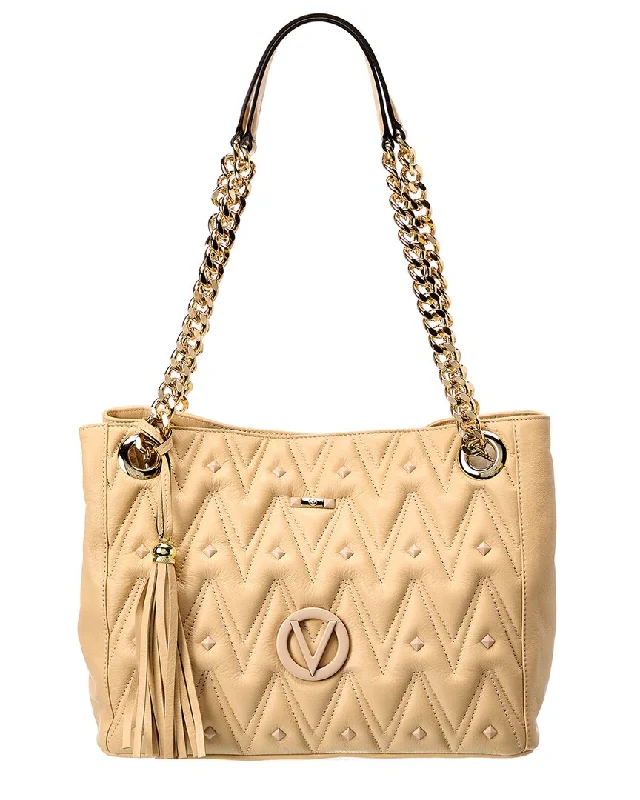 Valentino by Mario Valentino Luisa Diamond Leather Shoulder Bag