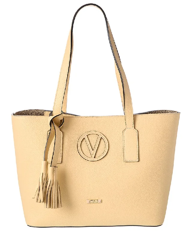 Valentino by Mario Valentino Prince Medallion Leather Tote