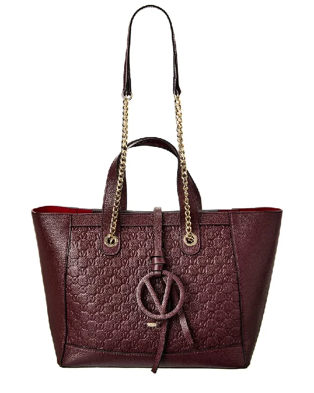 Valentino by Mario Valentino Sophie Medallion Leather Tote