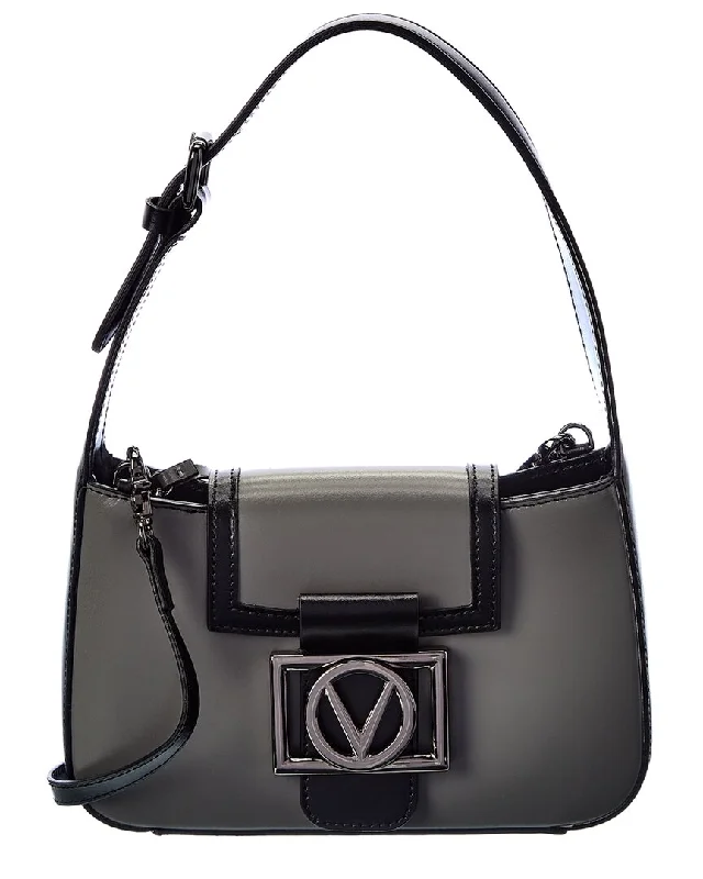 Valentino by Mario Valentino Vivien V Emblem Leather Shoulder Bag