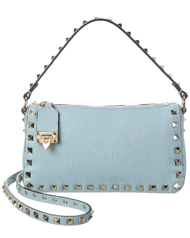 Valentino Rockstud Small Grainy Leather Crossbody