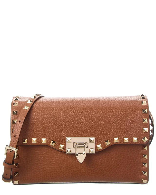 Valentino Rockstud Small Grainy Leather Crossbody