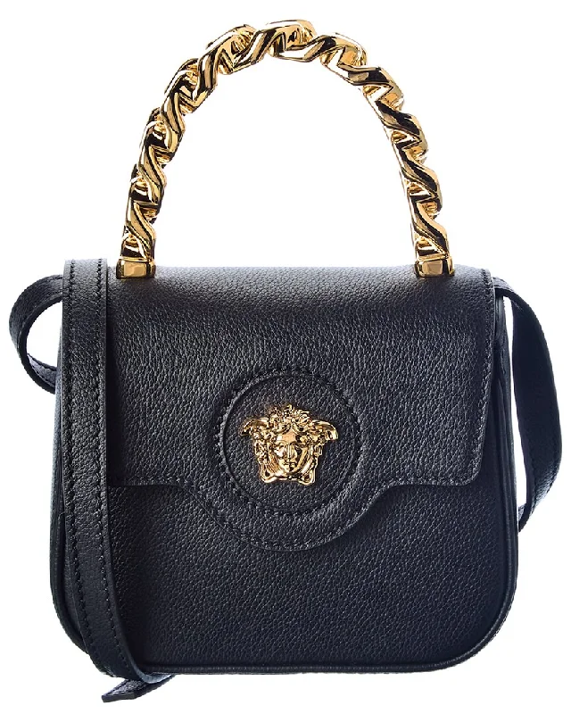 Versace La Medusa Mini Leather Shoulder Bag