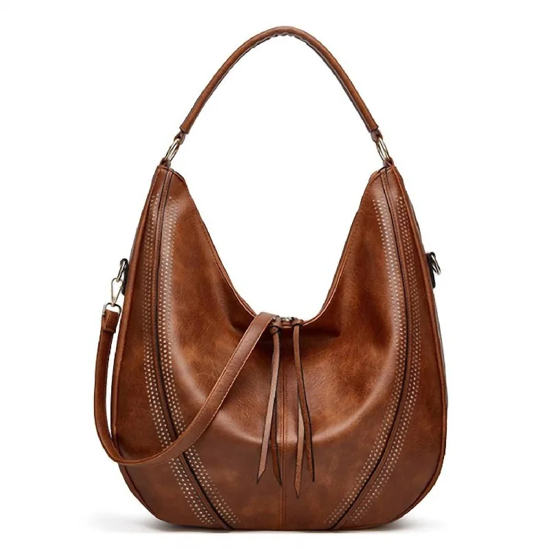 Women's Alana Vegan Leather Hobo Bag In Cognac