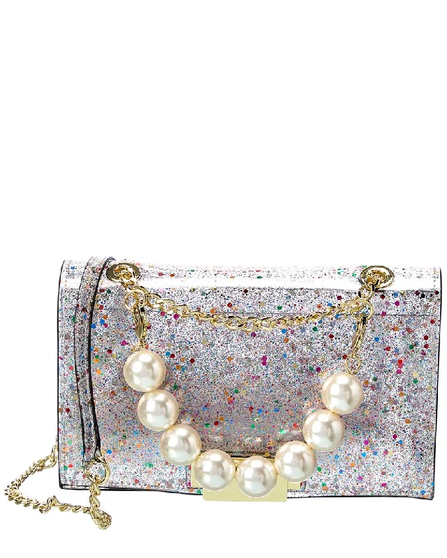 Zac Posen Earthette Mini Chain Clear Shoulder Bag