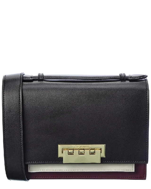 Zac Posen Earthette Small Accordion Leather Shoulder Bag