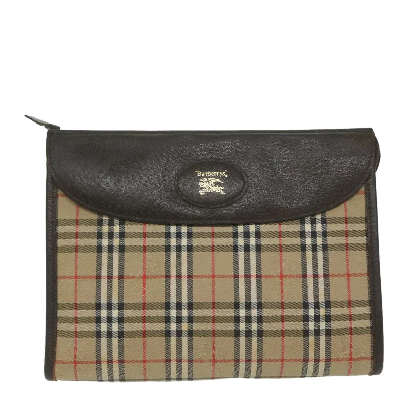 Burberry  Canvas Clutch Bag (Pre-Owned)