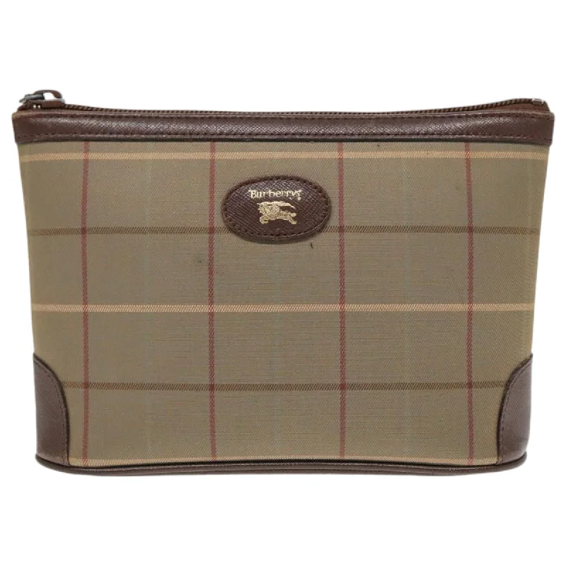 Burberry Nova Check  Canvas Clutch Bag (Pre-Owned)