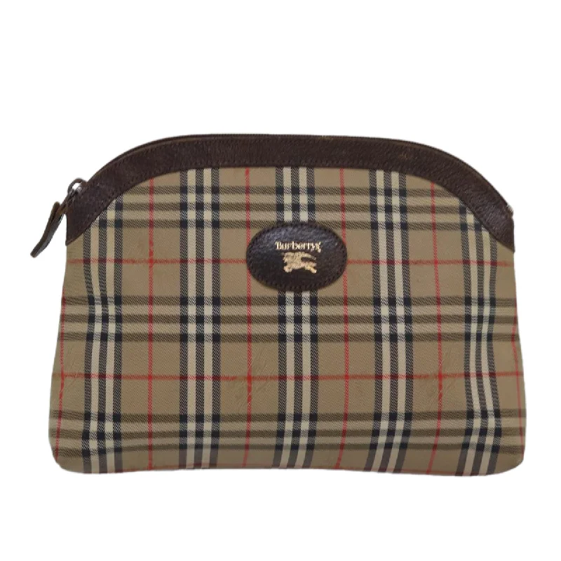 Burberry Nova Check  Canvas Clutch Bag (Pre-Owned)