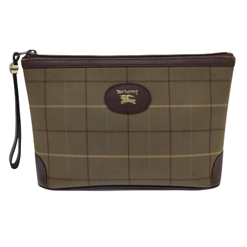 Burberry Nova Check  Canvas Clutch Bag (Pre-Owned)