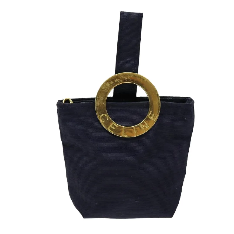 Céline Logo Du Cercle  Synthetic Clutch Bag (Pre-Owned)