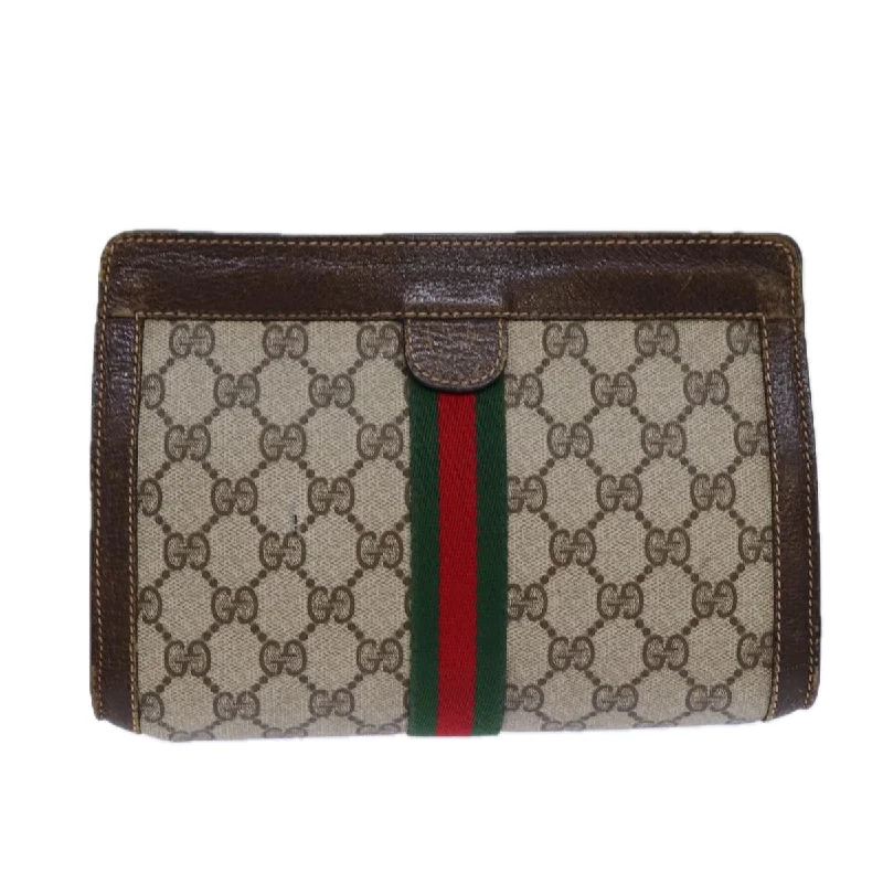 Gucci Gg Canvas  Canvas Clutch Bag (Pre-Owned)