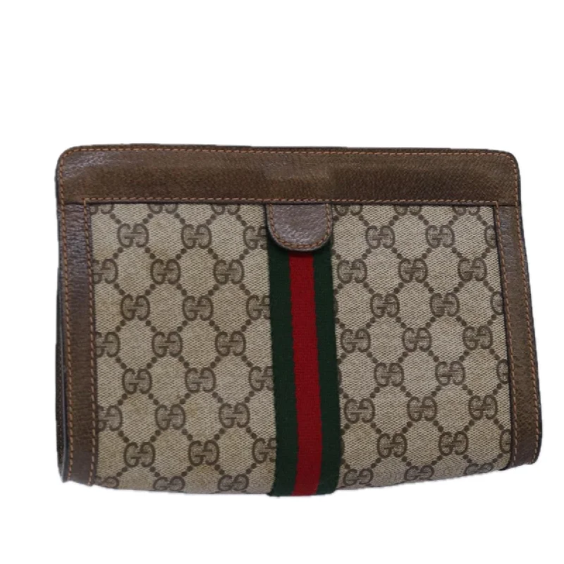 Gucci Gg Canvas  Canvas Clutch Bag (Pre-Owned)