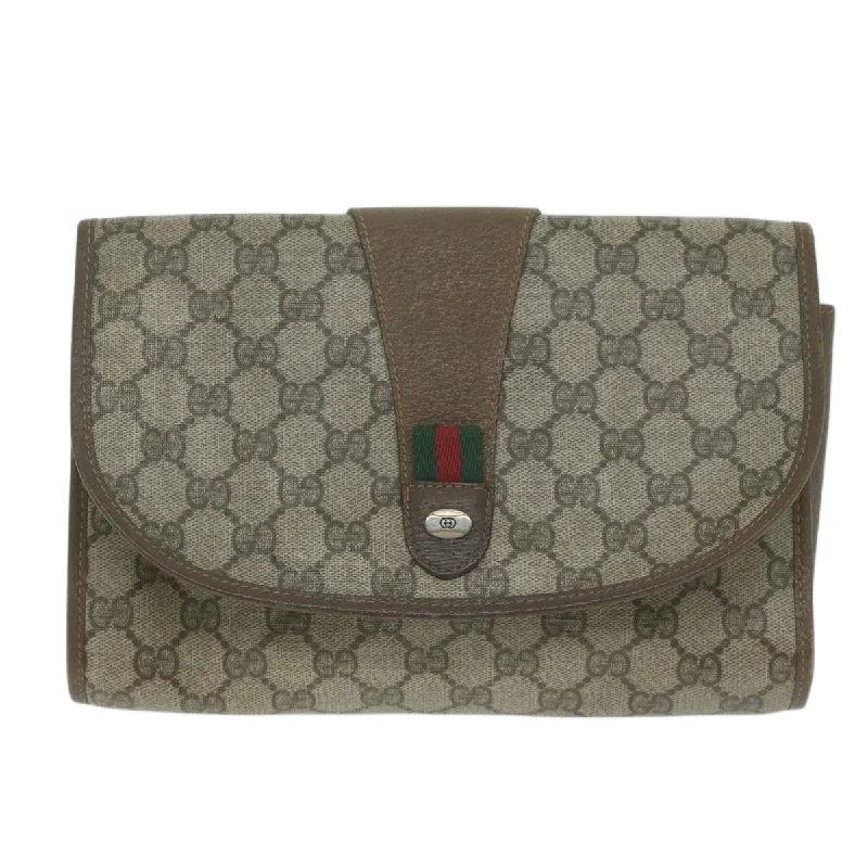 Gucci Ophidia  Canvas Clutch Bag (Pre-Owned)