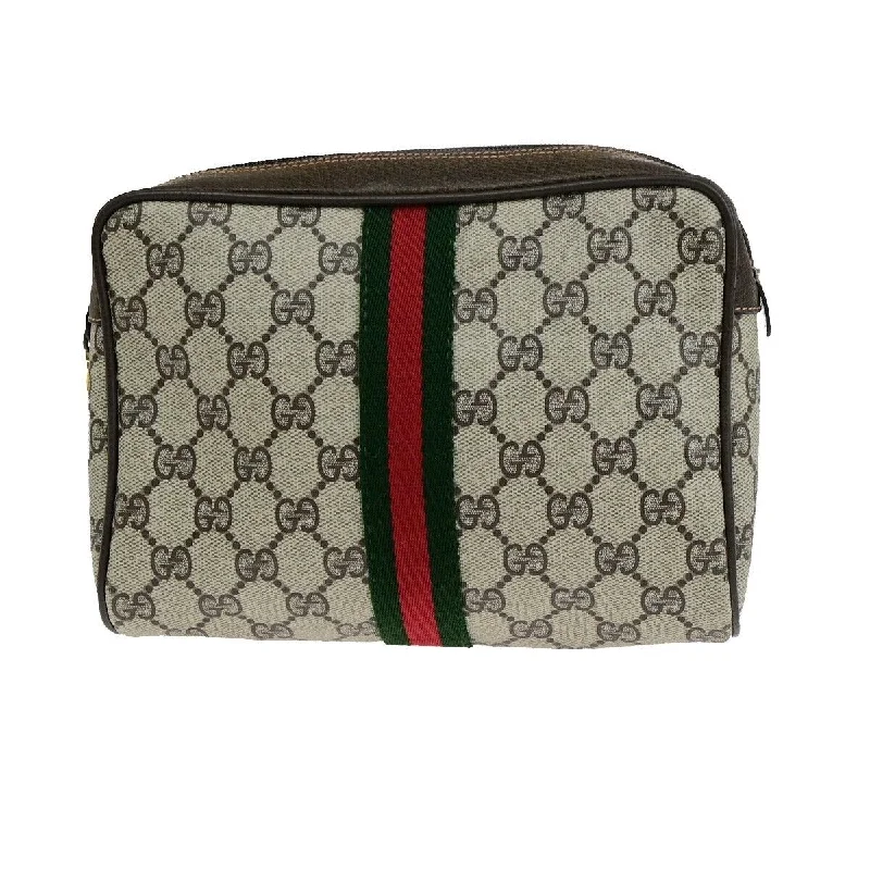 Gucci Sherry  Canvas Clutch Bag (Pre-Owned)