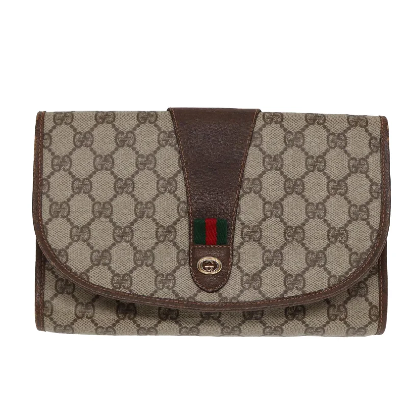 Gucci Sherry  Canvas Clutch Bag (Pre-Owned)